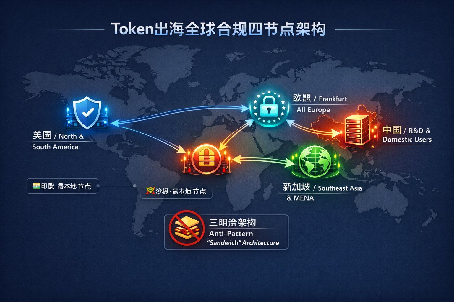 Token出海全球合规四节点架构