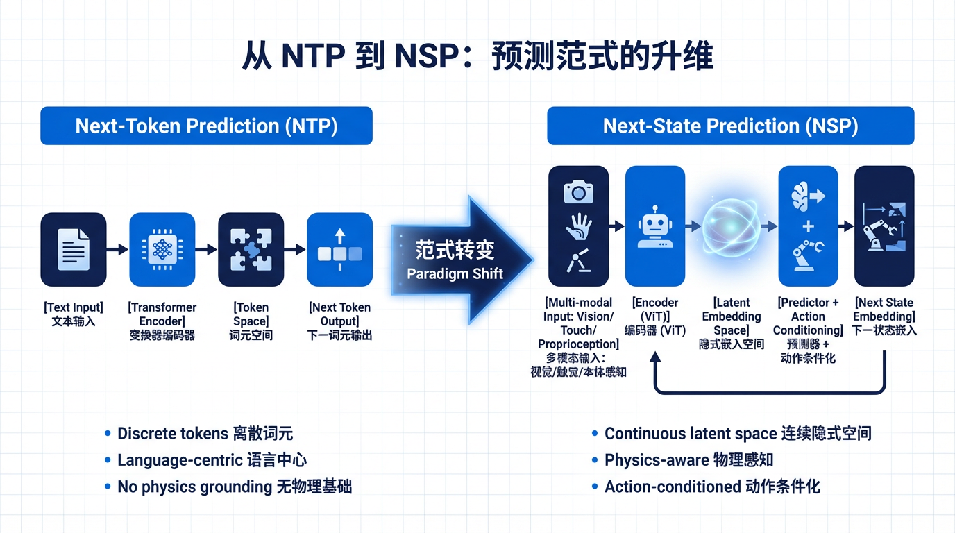 从 NTP 到 NSP：预测范式的升维