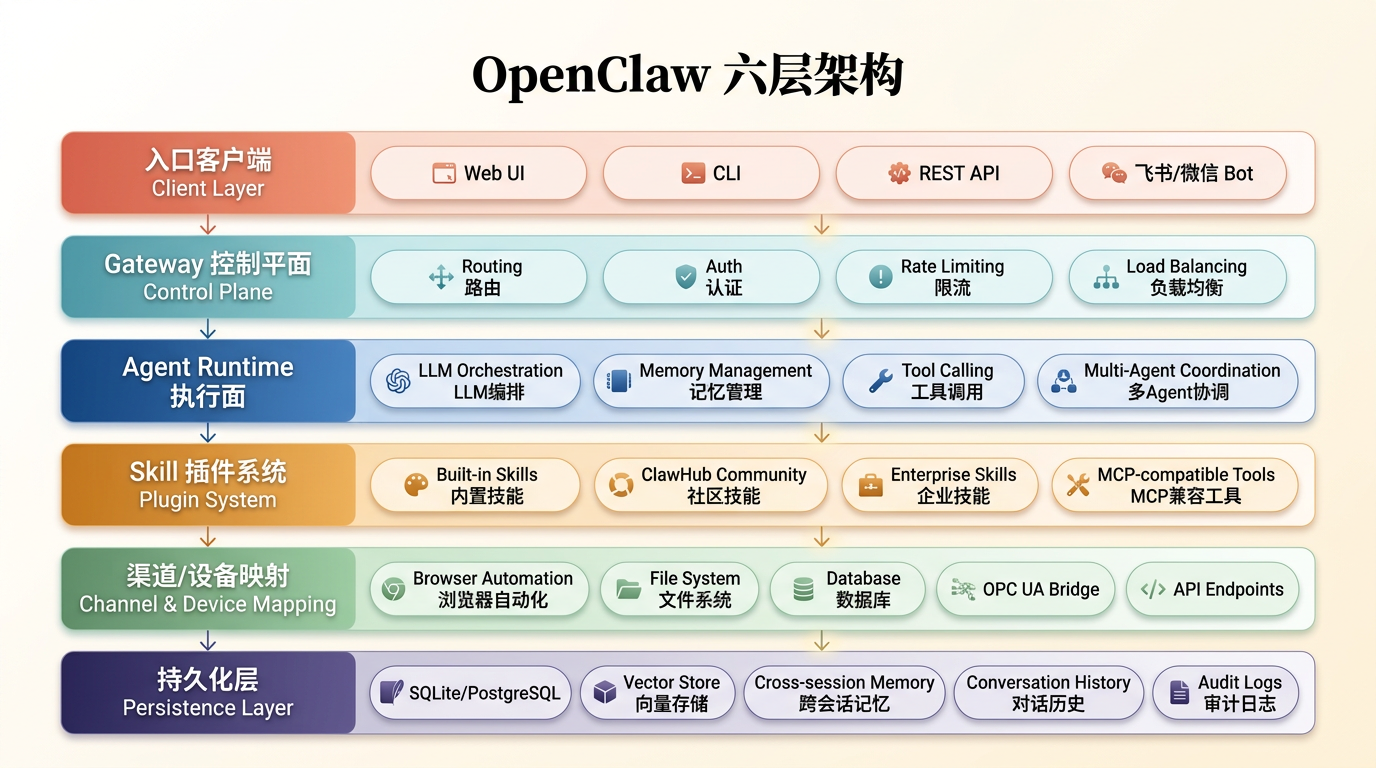 OpenClaw 六层架构