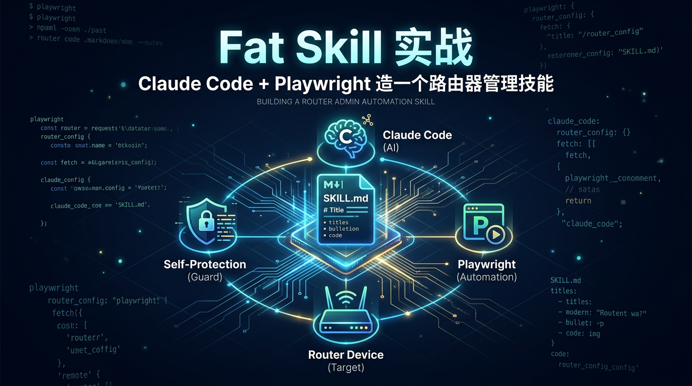 Fat Skill 实战：用 Claude Code + Playwright 造一个路由器黑名单管理技能
