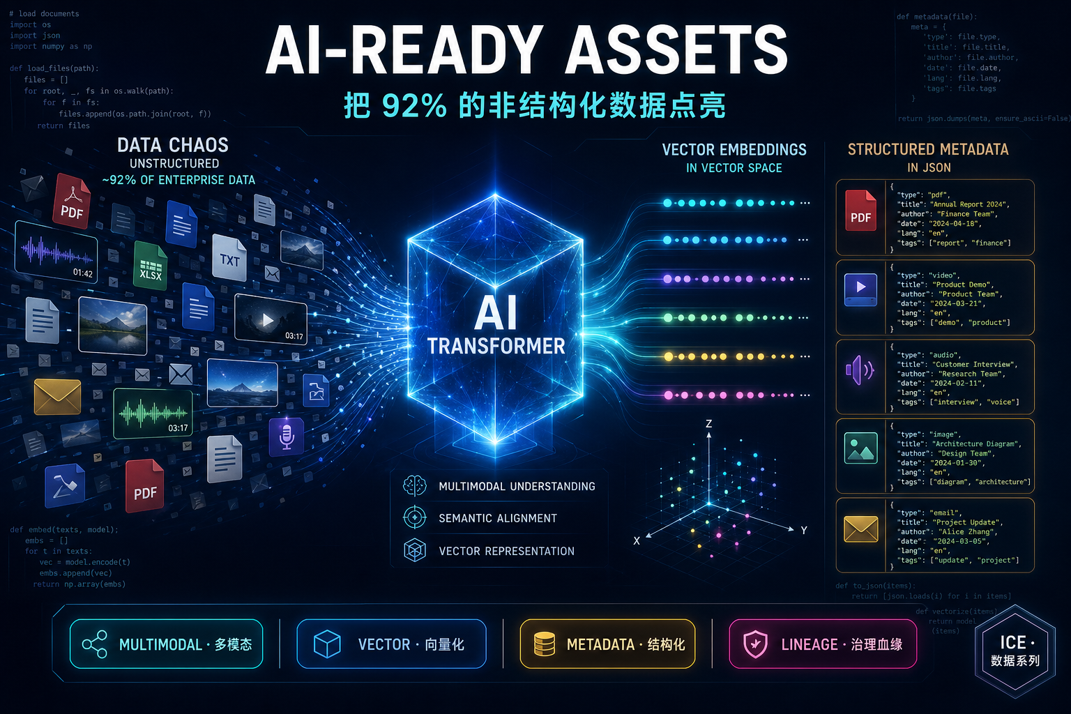 AI-Ready Assets：把 92% 的非结构化数据点亮