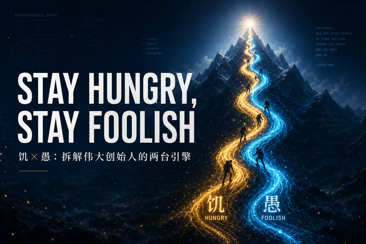 Stay Hungry, Stay Foolish：伟大创始人的两台引擎