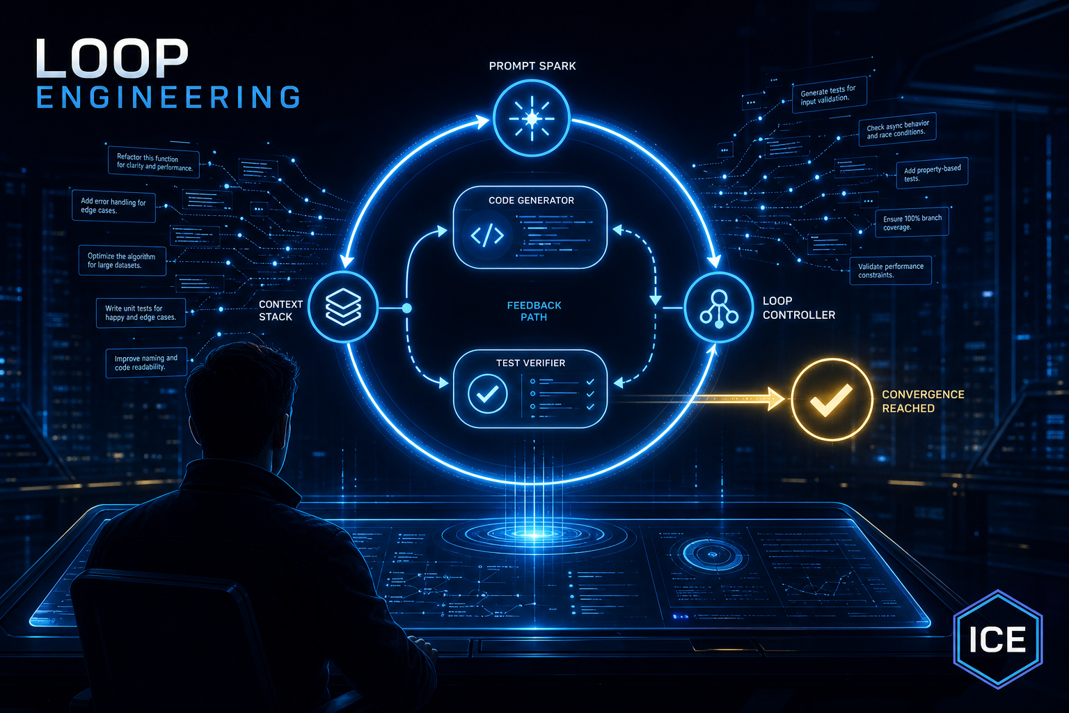 Loop Engineering 封面:Generate 与 Verify 构成的自纠错循环
