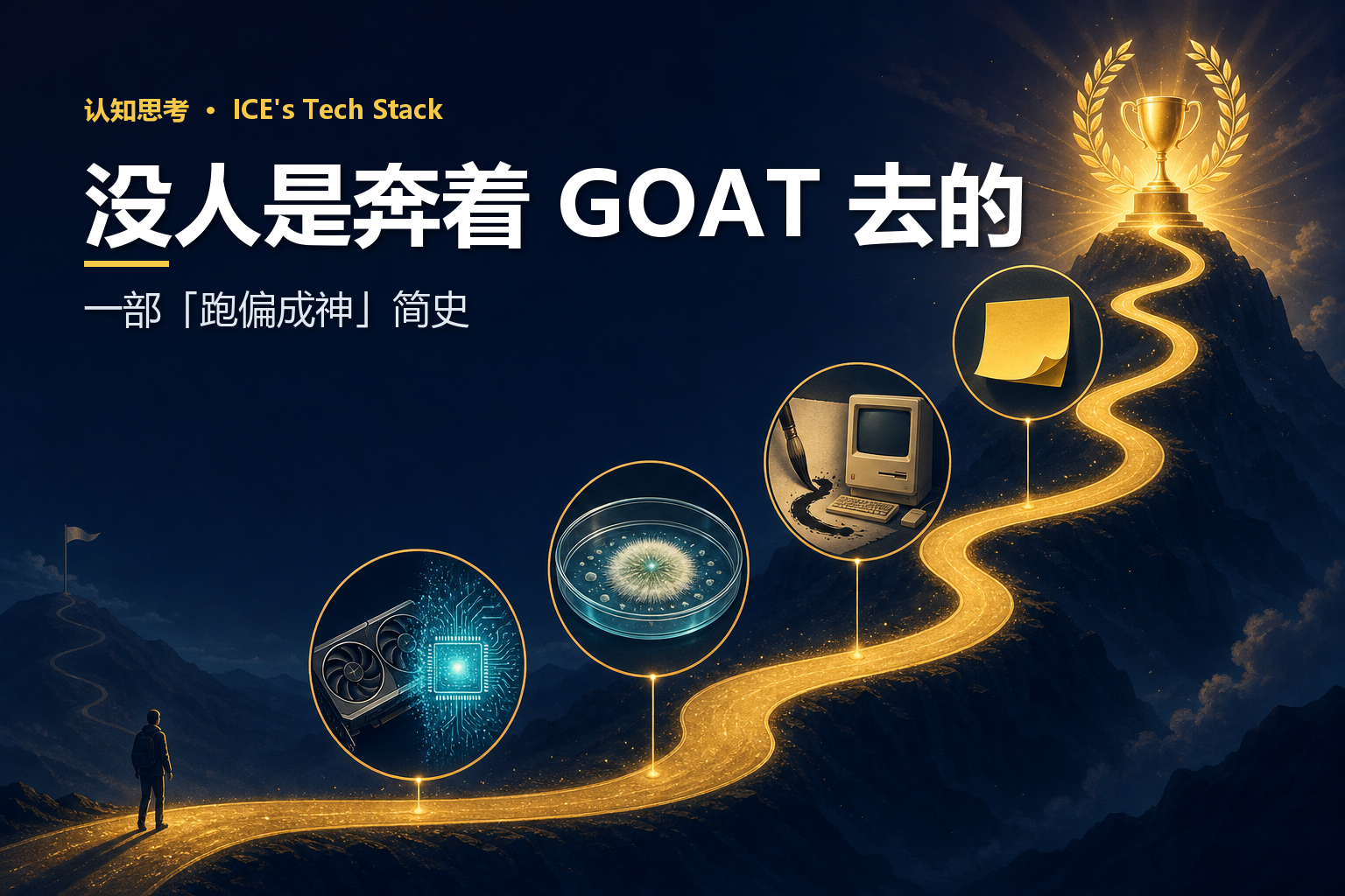 没人是奔着 GOAT 去的：显卡、培养皿、书法与 Mac、便利贴……一条通往桂冠的路，沿途都是本想做别的、却在别处封神的人