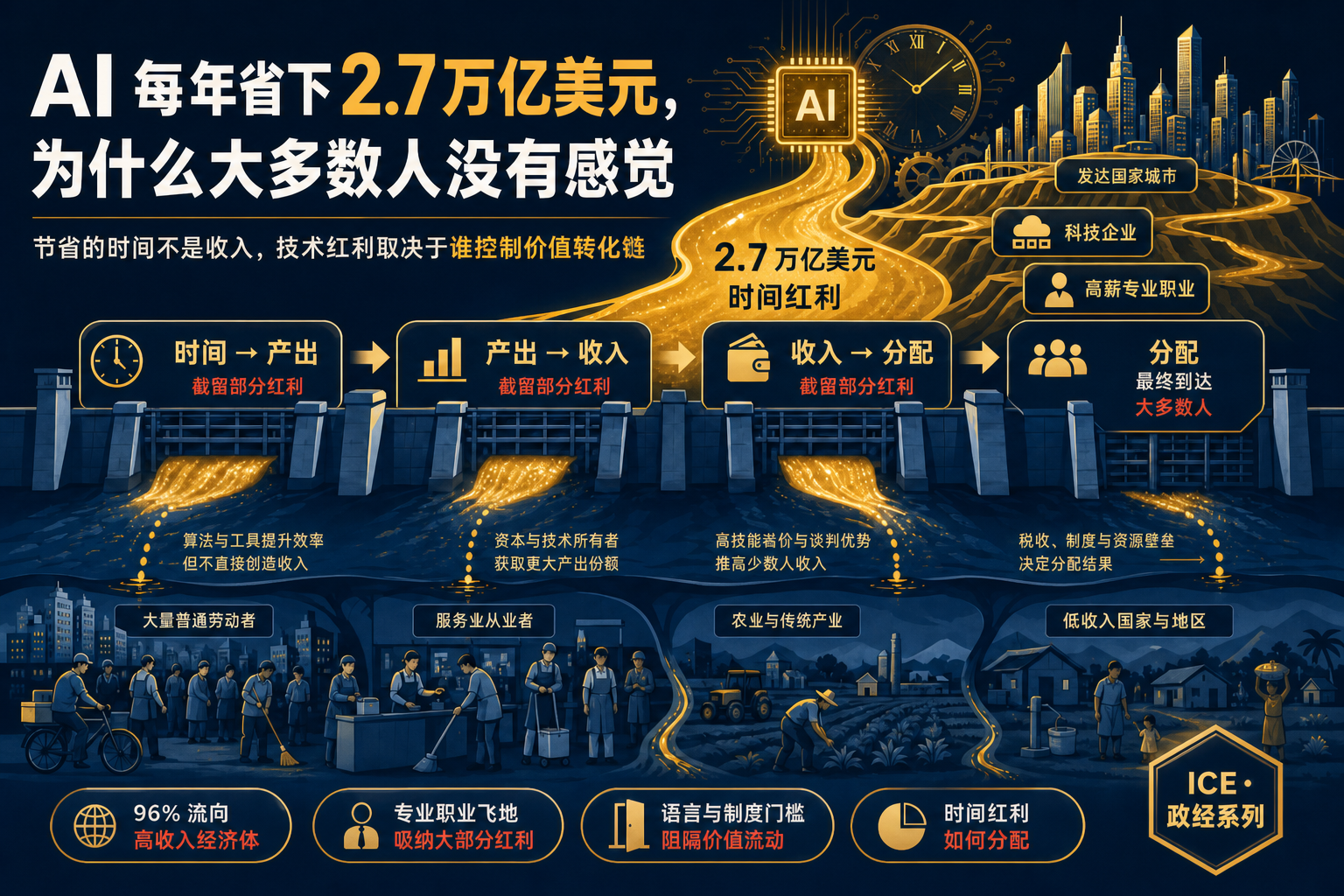 AI 每年“省下”2.7 万亿美元,为什么大多数人没有感觉
