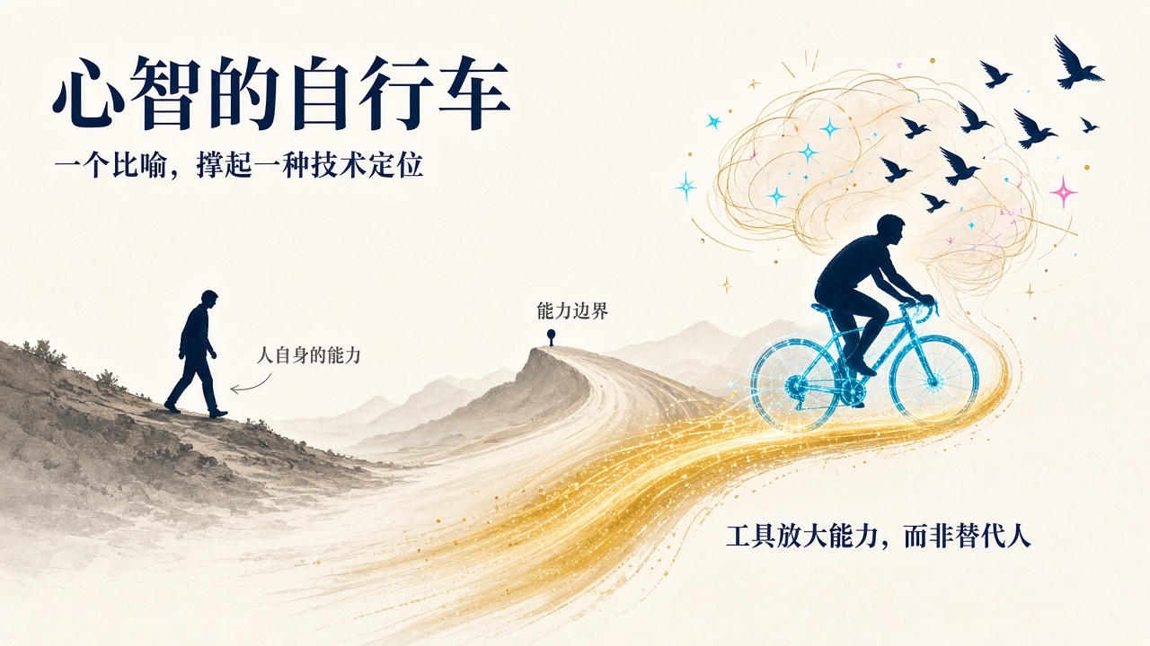心智的自行车:工具放大人的能力,而非替代人