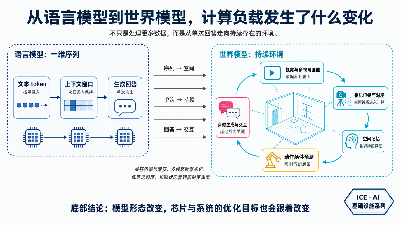 从文字模型到世界模型，计算负载发生了什么变化