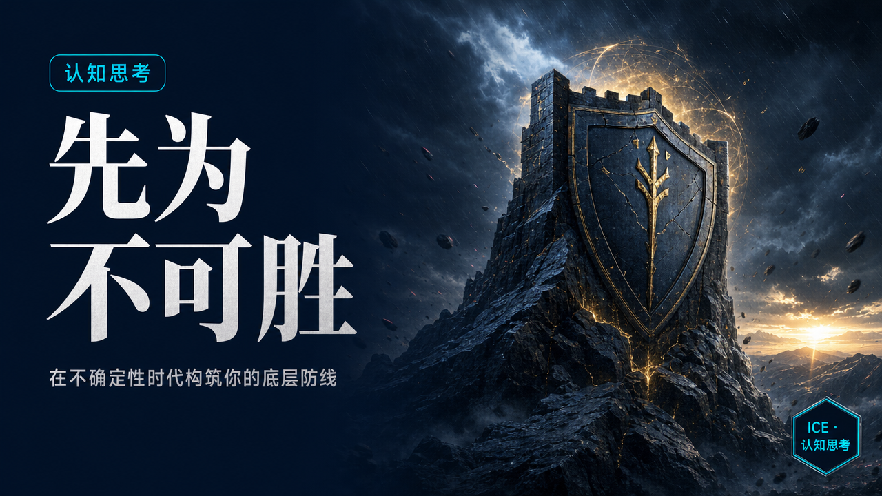 封面：风暴中的城垒与盾牌，象征先站稳再等待机会